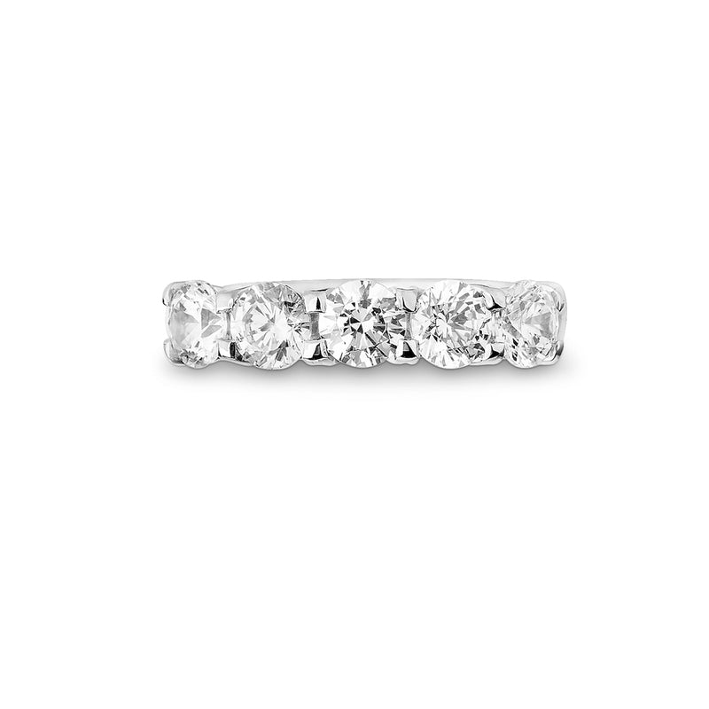 Phillip Jennings Jewellery Five Stone Diamond Wedding Ring Top View