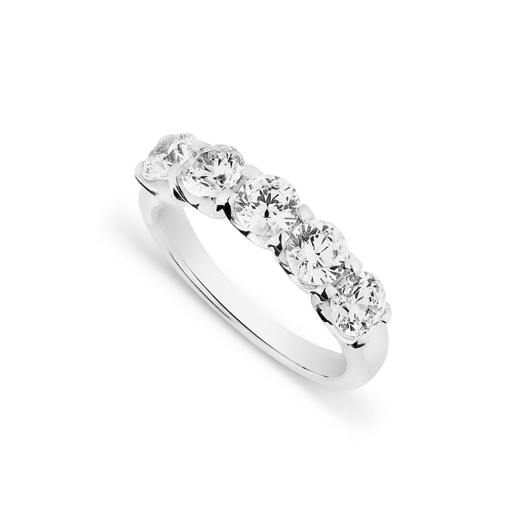 Phillip Jennings Jewellery Five Stone Diamond Wedding Ring