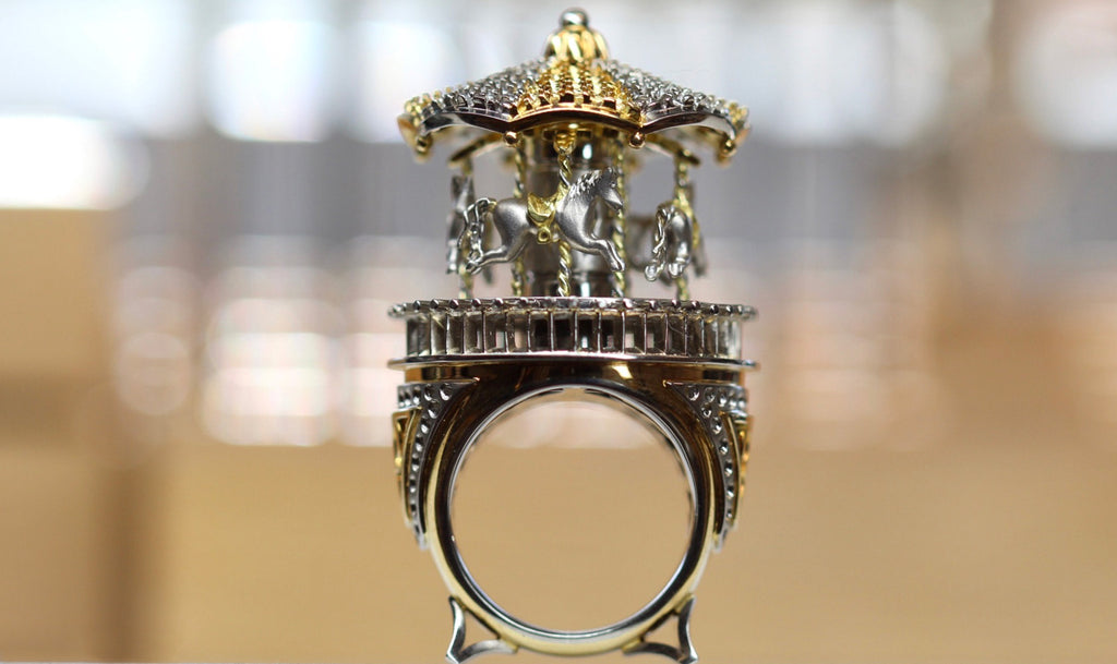 Phillip Jennings Jewellery Handmade 400 Hour Labour Carousel Ring