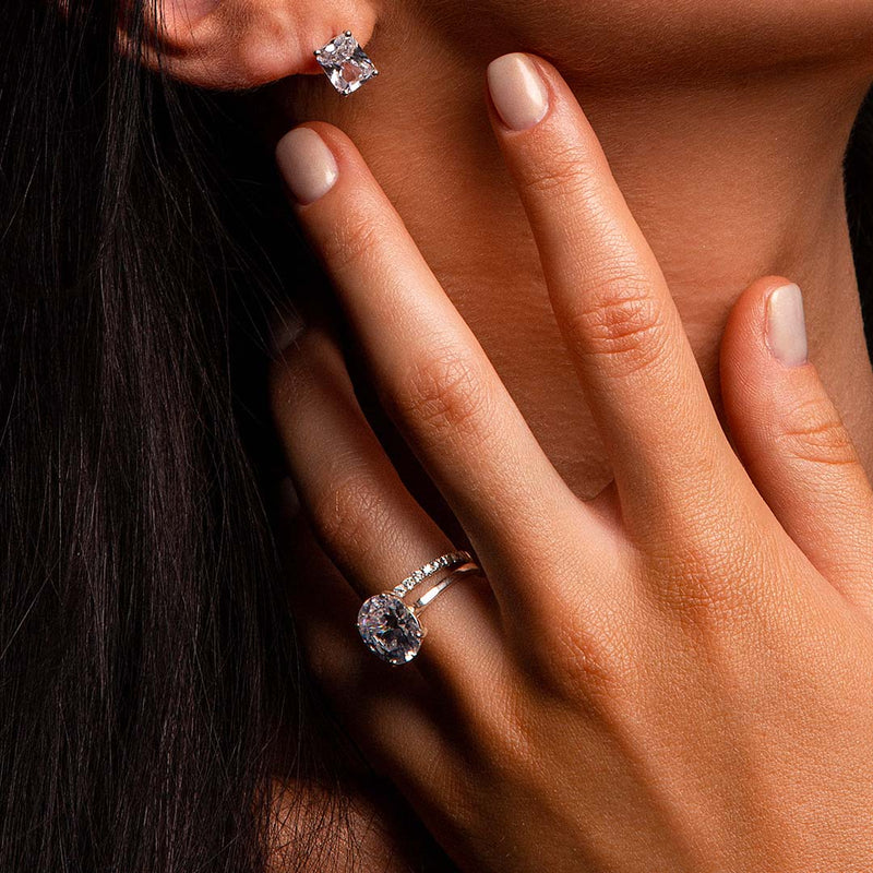 Phillip Jennings Jewellery London Handmade Micro Set Diamond Wedding Band And Engagement Ring With Diamond Earrings Lookbook